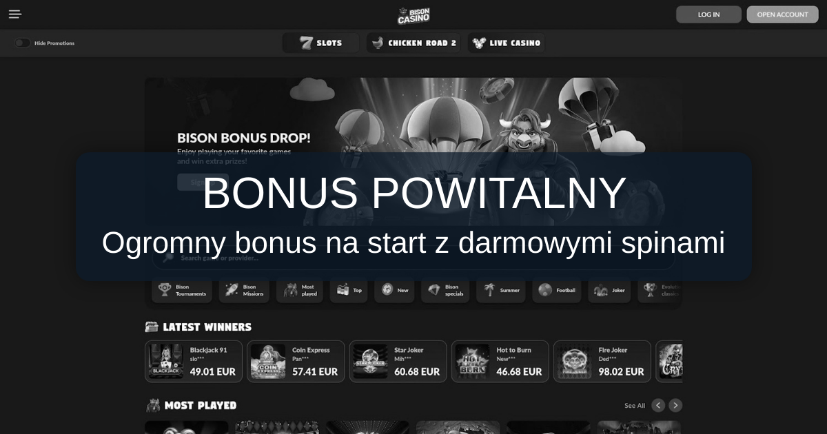 Bison Casino welcome bonus